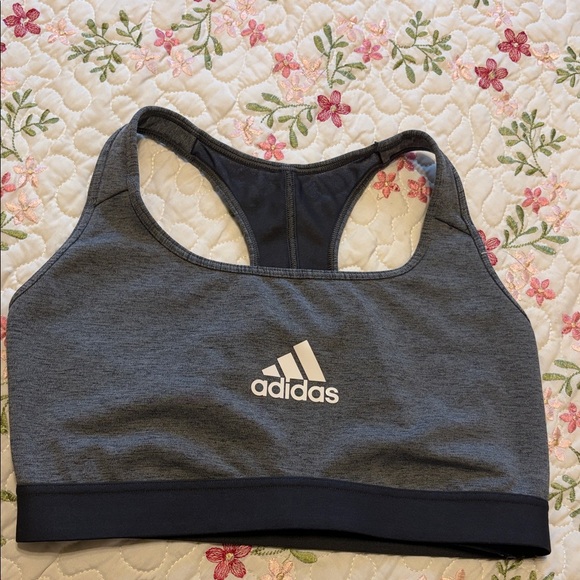 adidas Other - adidas Dark Gray and Black Racerback Sports Bra